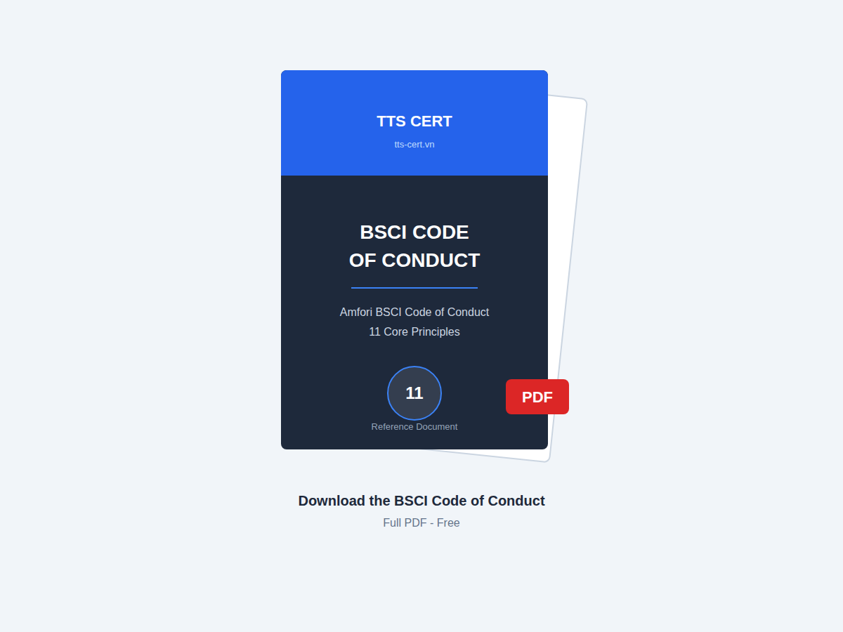Preview the BSCI Code of Conduct PDF document