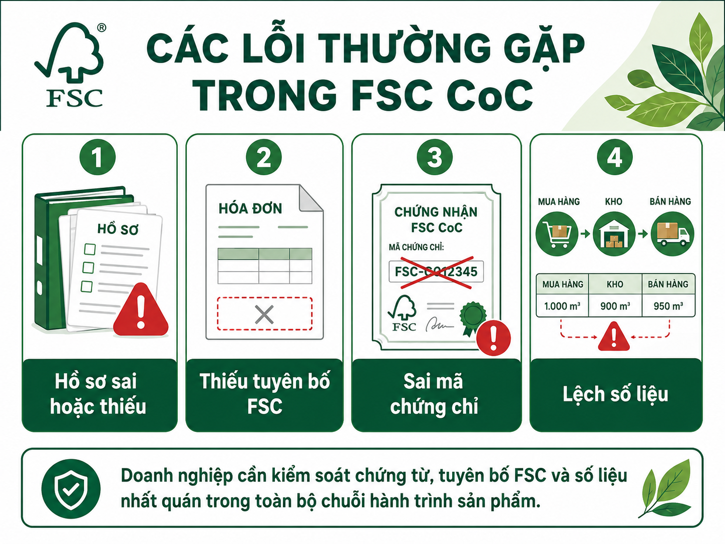 Các lỗi thường gặp trong FSC