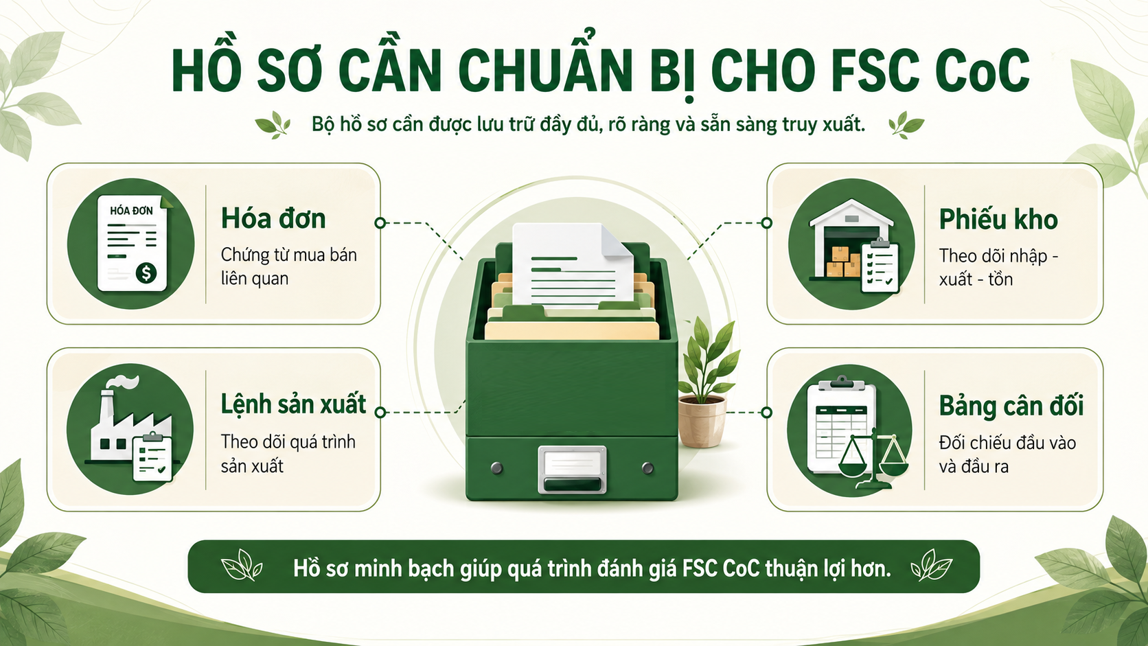 Hồ sơ cần chuẩn bị cho FSC Coc
