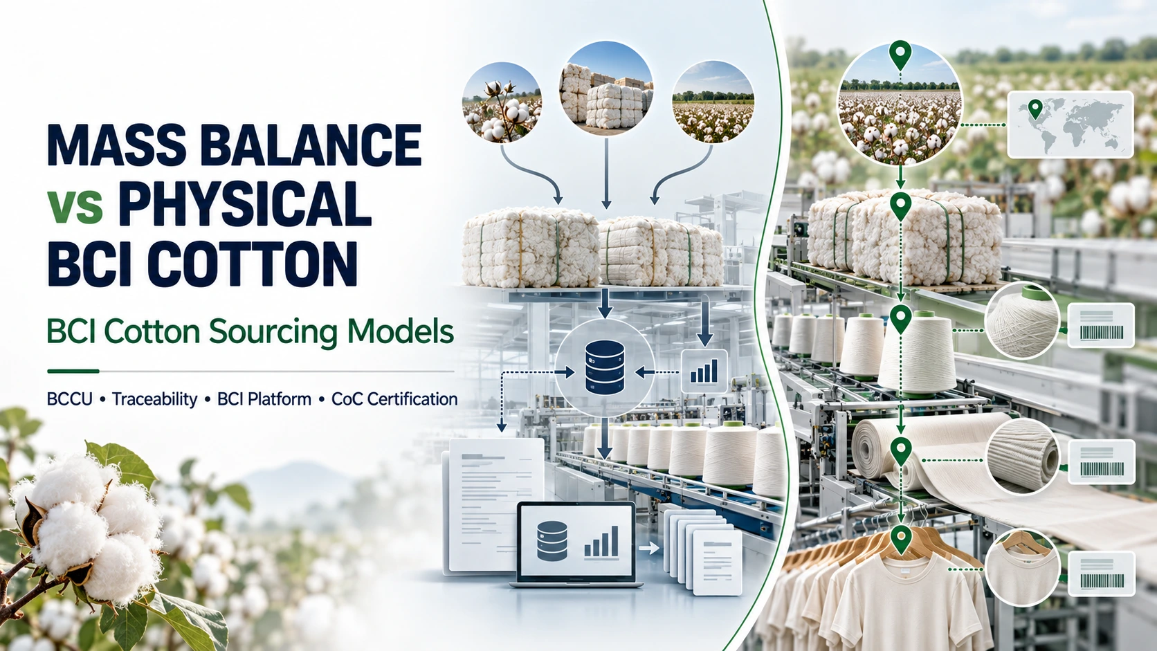 Mass Balance và Physical BCI Cotton khác nhau thế nào?