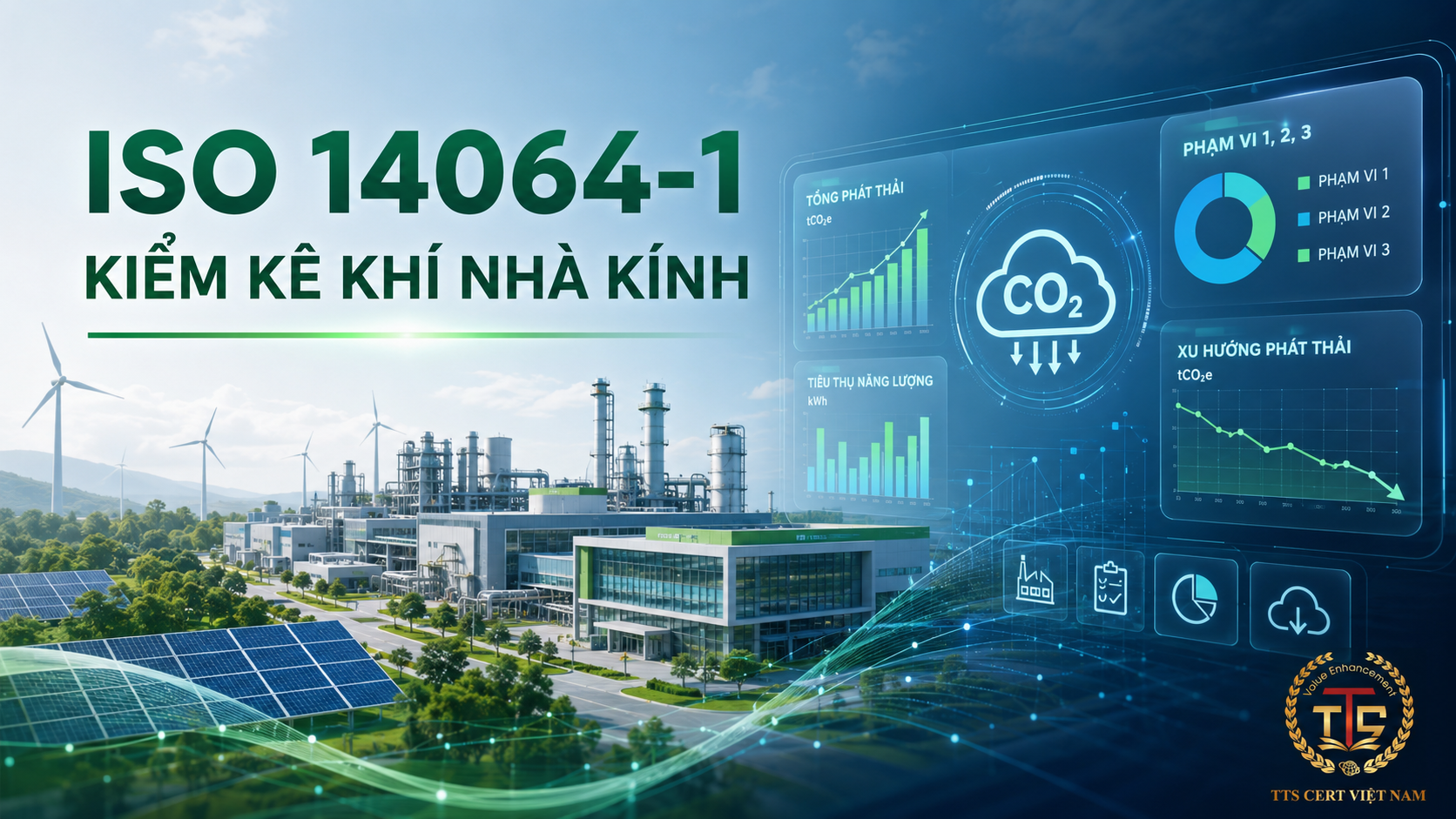 Dịch vụ tư vấn kiểm kê khí nhà kính theo ISO 14064-1 cho doanh nghiệp